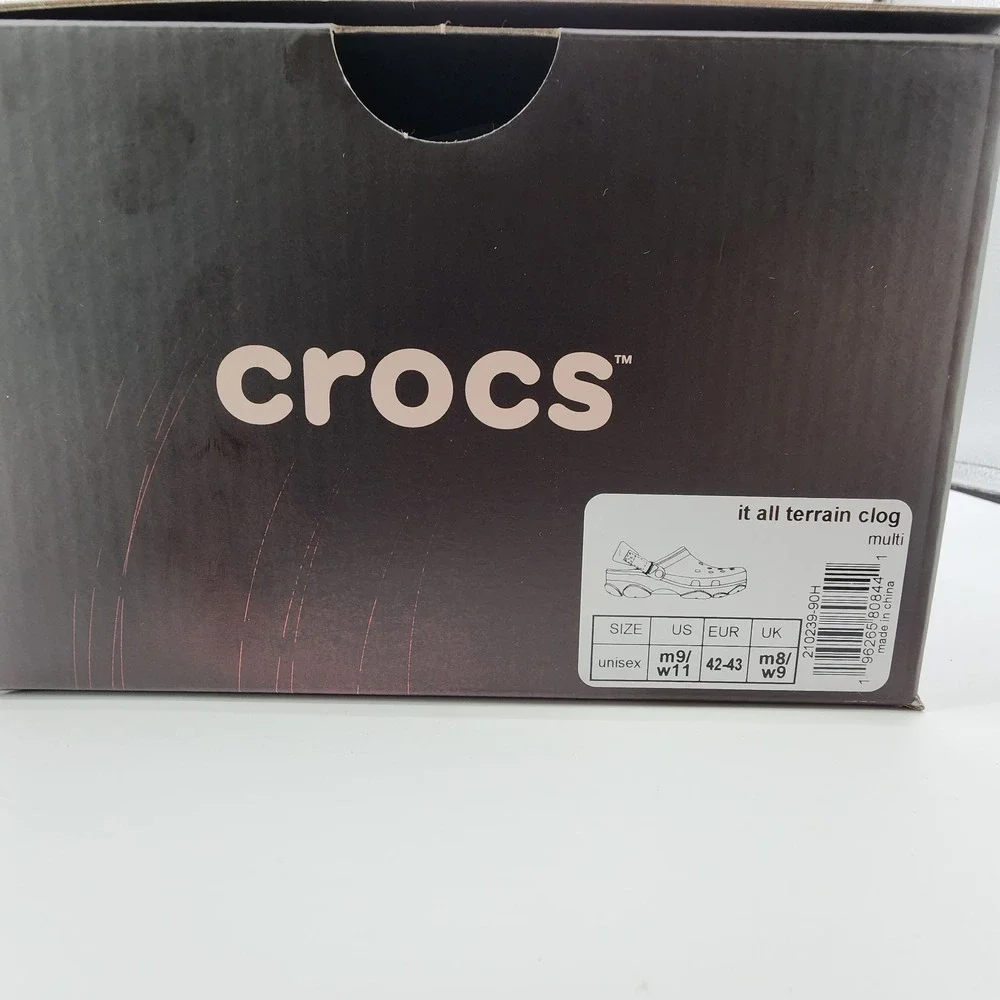 Crocs IT Movie All-Terrain Clog Horror Pack Pennywise Mens 9‎ /Womens 11 NEW